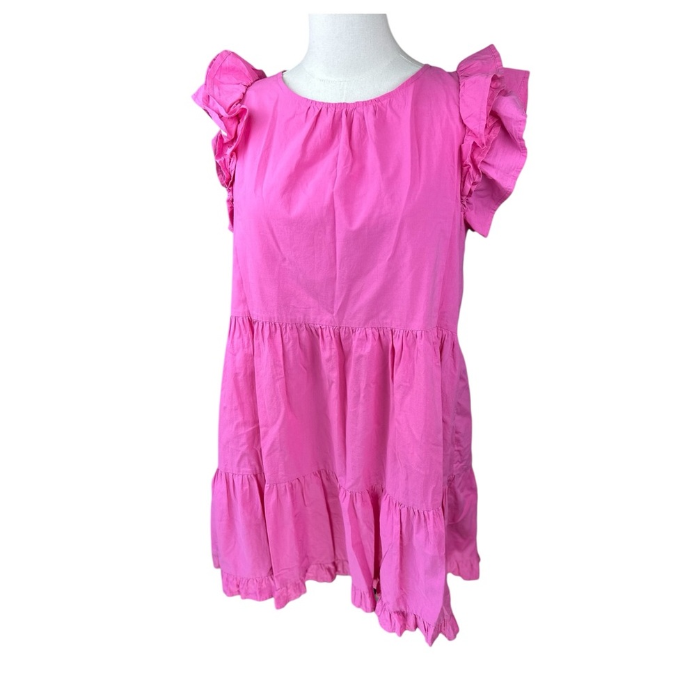 &merci Size Medium Pink babydoll mini‎ dress